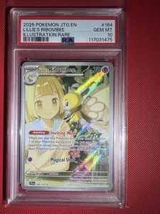 2025 POKEMON JTG EN-JOURNEY TOGETHER ILLUSTRATION RARE LILLIE'S RIBOMBEE PSA 10 - Picture 1 of 2