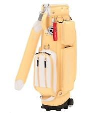 TaylorMade Macaroon Wheeled Caddie Bag 2024 Women's Golf 8.5" 5Way 8.8lb Yellow