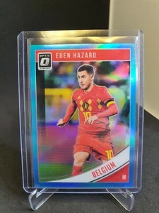 2018-19 Panini Donruss #100 Eden Hazard Optic Aqua #57/149 - Picture 1 of 2