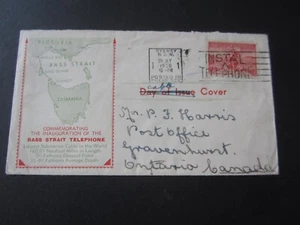 1936 - INAUGURATION of BASS STRAIT TELEPHONE CABLE - COVER - SYDNEY AUSTRALIA - Picture 1 of 2