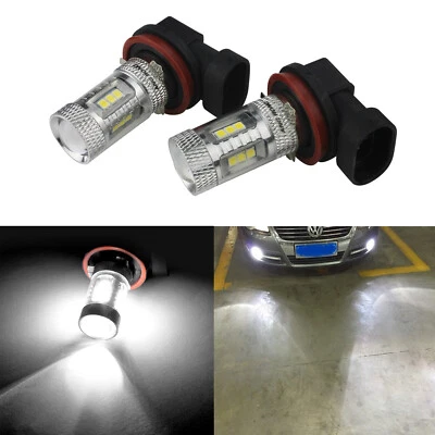 2x For Mercedes C class W204 2007-14 H11 15W SMD LED Fog Light Lamp Bulbs White - Image 1 of 4