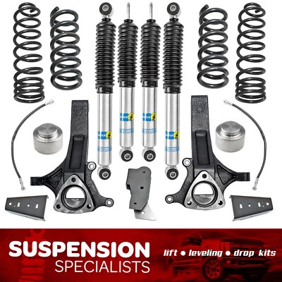 7"/5" Lift Kit For 2009-2018 Dodge Ram 1500 HEMI V8 2WD w/ Bilstein Shocks - Imagem 1 de 4