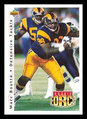 Marc Boutte #403 1992 Upper Deck Los Angeles Rams - Image 1 of 2