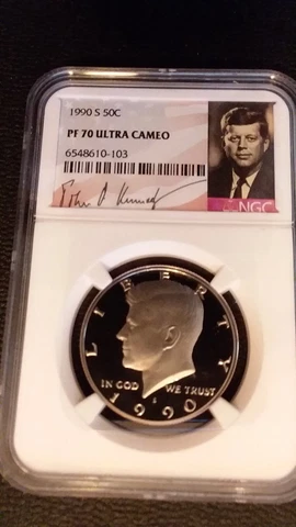 1990-S NGC PF70 ULTRA CAMEO JFK HALF *** POP 516 - RARE PERFECT UCAM PROOF *** Cover