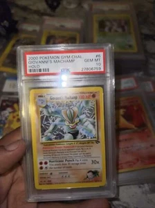 2000 Pokemon Gym Challenge Set Giovanni's Machamp Holo #6 - PSA 10 GEM MINT 💎 - Picture 1 of 2