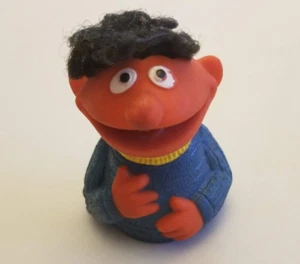 Vintage 1970's Ernie Finger Puppet Sesame Street "Real Hair" - Picture 1 of 6