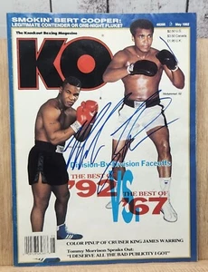 KO Boxing Magazine Boxing Mike Tyson Autographed Vintage 1992 Muhammad Ali - Picture 1 of 4
