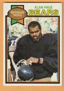 Alan Page Chicago Bears 1979 Topps #15 Salón de la fama Notre Dame Cantón Irlandés Ohio - Imagen 1 de 2