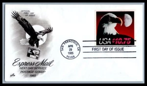 US FDC # 2122. $10.75 Eagle ArtCraft L Cancel 1985, 0a138 - Picture 1 of 1