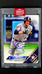 2019 Topps Archives Signature Autograph 2016 Buyback #38 Jed Lowrie /99 - Picture 1 of 11