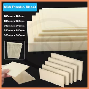 Beige ABS Kunststoffplatte Platte Stärken 1,2,3,4,5mm -40mm Kunststoff Platte - Bild 1 von 89