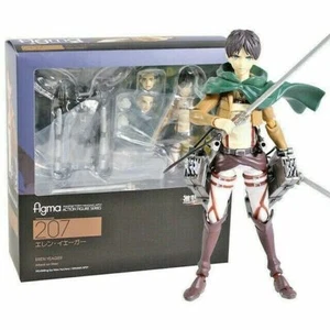 Figura de acción Anime Attack on Titan Figma 207 Eren Jaeger modelo japonés en caja - Imagen 1 de 11