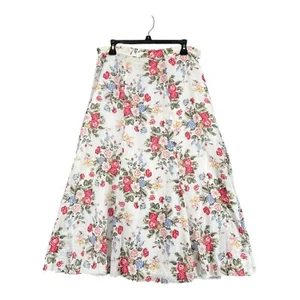 Gonna midi Susan Bristol 14 floreale linea A Coquette Regency Western Boho Prairie - Foto 1 di 13