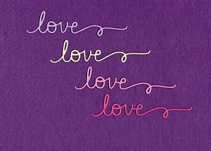 LOVE # 9 die cuts scrapbook cards - Picture 1 of 1