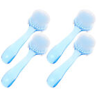 4pcs Nail Cleaning Brush Handle Grip Fingernail Cleaner Manicure Tool-OX