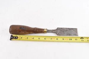 Antik W. Metzger 1 1/2"" Meißel Sheffield Stahlguss Holzbearbeitung BENUTZER V60 - Bild 1 von 11