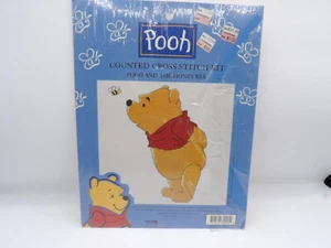 Pooh And the Honey Bee Counted Cross Stitch Kit Leisure ©Disney #34005 10x8 - Picture 1 of 3