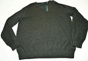 Perry Ellis Herren Pullover V-Neck Pulli Strick Langarm dunkelgrau Gr. L Neu mit Etikett - Bild 1 von 6
