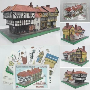 GUILD HALL & DICK TURPIN'S COTTAGE THAXTED A5 FULL COLOUR CUT OUT CARD MODEL KIT - Picture 1 of 12