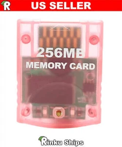 Nueva Tarjeta de Memoria 256MB para Gamecube / Wii - Nintendo GC Stick Rosa - Imagen 1 de 2