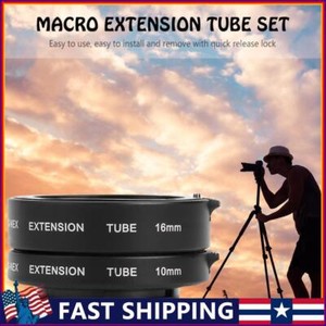 Metal Auto Focus Macro Extension Tube Set 10mm 16mm for Sony NEX E Mount Camera