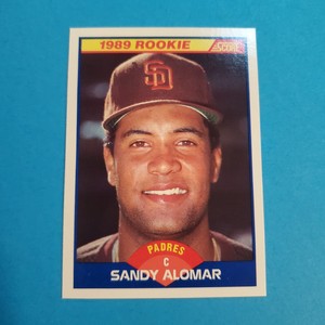 1989 Score Baseball #630 Sandy Alomar Jr Rookie San Diego Padres RC