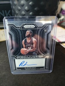 2021-22 Panini Prizm RaiQuan Gray Rookie RC Penmanship Auto RP-RAI Brooklyn Nets