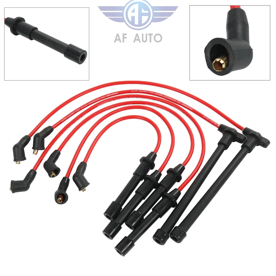 671-6197 Juego de 6 cables de bujía nuevos para Nissan Pathfinder Frontier QX4 Foto 1 de 4