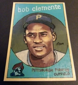 Baseball Art Card Print of Roberto Clemente, 59 - Picture 1 of 2