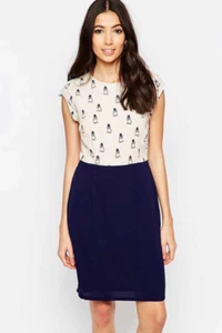 Sugarhill Boutique Clara Owl Print Pencil Dress - Picture 1 of 11