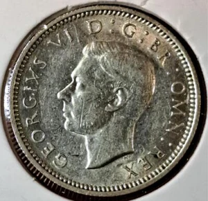 1941 Great Britain Silver Threepence – WWII Era – King George–FREE SHIP (6-50) - Picture 1 of 2