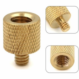 Brass Screw Adapter 3/8"-16 Female to 1/4"-20 Male For Tripod Thread Reducer