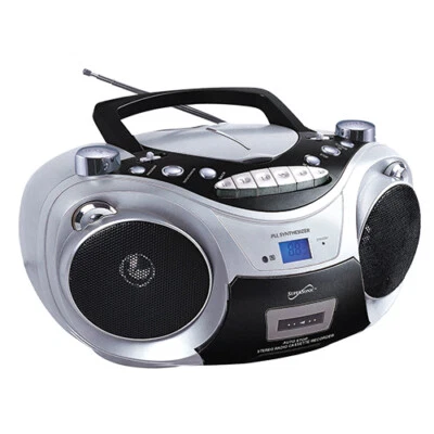 Supersonic SC-739BT Portable CD/MP3/Cassette Player +Bluetooth +USB/AUX/AM/FM