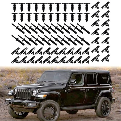 78 pièces kit de montage de clip matériel Fender Flare pour Jeep Wrangler JK 2