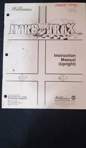Make Trax Arcade Bedienungsanleitung für AUFRECHT Original 1981 Williams - Bild 1 von 3