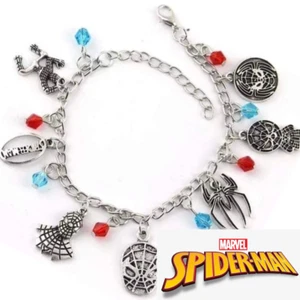 Bracciale Ciondolo Tono Argento Marvel Spider-Man - Foto 1 di 9