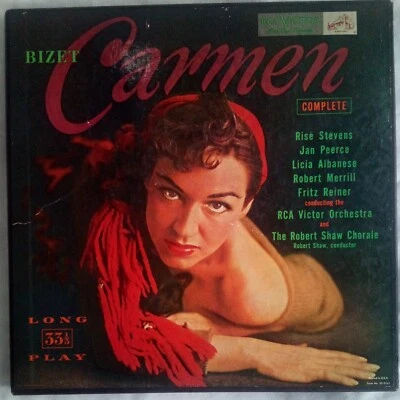 BIZET - Carmen, (LM-6102) RCA Victor Red Seal 3 LP  BOX SET & BOOKLET. 1955 NM - Image 1 of 4