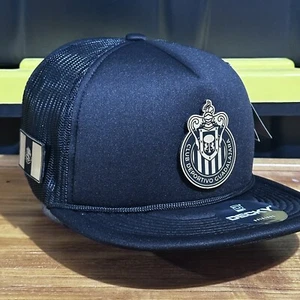 Las Chivas SnapBack Hat Decky Hats Black Color Foam Trucker Hat - Picture 1 of 3