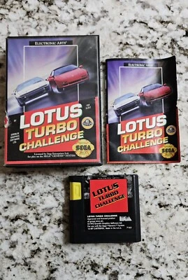 Lotus Turbo Challenge (Sega Genesis, 1992) Complete With Manual - Image 1 of 3
