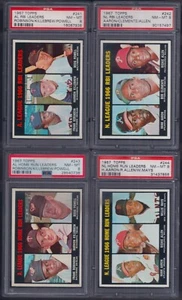 PSA 8 1967 Topps #242 Leaders Hank Aaron Roberto Clemente Richie Allen LESEN - Bild 1 von 6