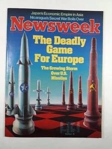 Newsweek Magazine April 11 1983 The Deadly game for Europe - Picture 1 of 1