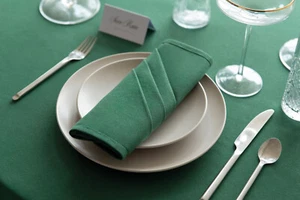 Belledorm Amalfi Table Napkin Forest Green 51cm x 51cm (4 Pack) - Picture 1 of 1