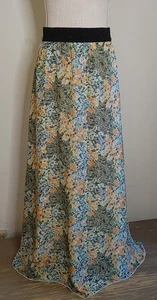 LuLaRoe Maxirock geblümt komplett gefüttert Gr. 2XL lang Gummizug Bund - Bild 1 von 9