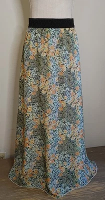 Maxi Falda LuLaRoe Floral Completamente Forrada Talla 2XL Larga Banda Elástica Cintura Foto 1 de 4