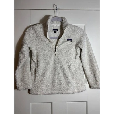 Pulôver de lã Patagonia Los Gatos 1/4 zíper feminino tamanho P (7-8) - Imagem 1 de 4