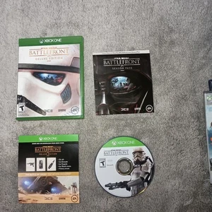 Star Wars Battlefront Deluxe Edition Xbox One Complete In Box CIB W/ Manual - Picture 1 of 16