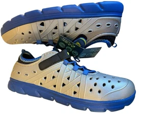 Stride Rite Niño Juvenil Talla 3 Phibian Agua Tenis Zapatos Sandalias Gris Azul ¡NUEVO! - Imagen 1 de 7