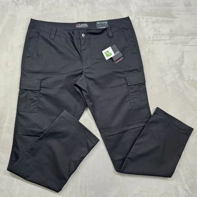 LAPG Tactical Pants Women's Size 20 Long Black Stretch Ops Rip-Stop Teflon Cargo - Image 1 of 4