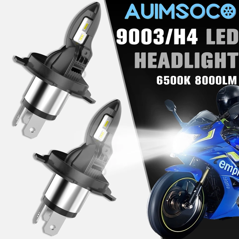 LED H4 Headlight 2x High/Low Beam All-Weather For Honda CB500F 2013 2014 2015 - Image 1 of 4