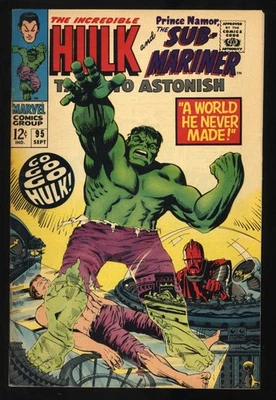 Tales To Astonish #95 VF+ 8.5 1st Appearance Walter Newell! Marvel 1967 - Image 1 of 2